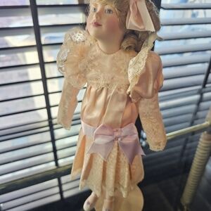 Elegant Pink and Cream Doll